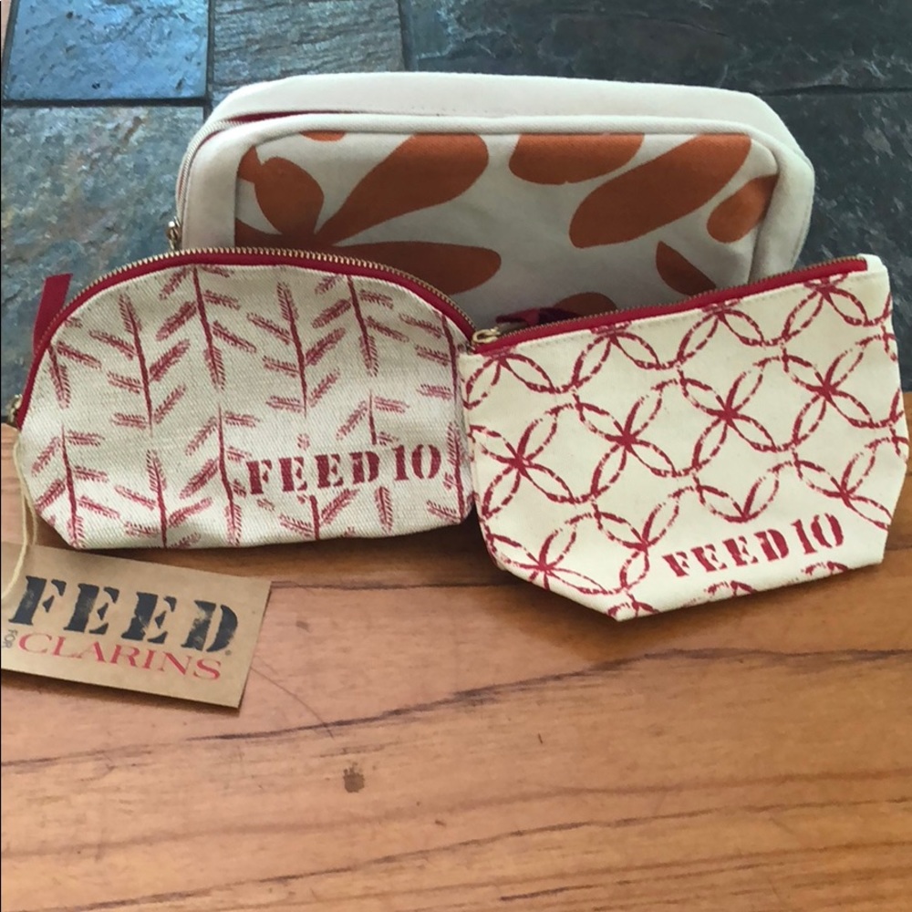 3 Clarins Make Up Bags